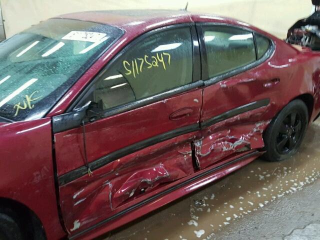 2G2WP552761134616 - 2006 PONTIAC GRAND PRIX Tünd qırmızı foto 10