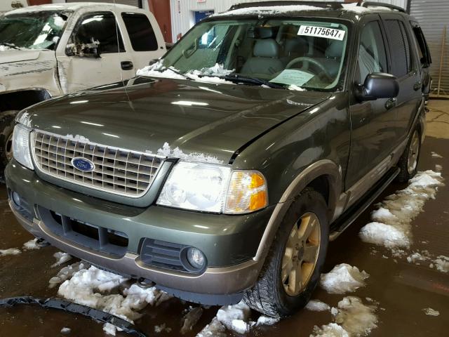 1FMZU74W13ZA31336 - 2003 FORD EXPLORER E GREEN photo 2