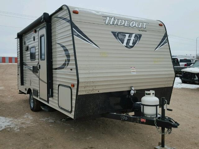 4YDT17518H7200970 - 2017 KEYSTONE HIDEOUTM15 TAN photo 1