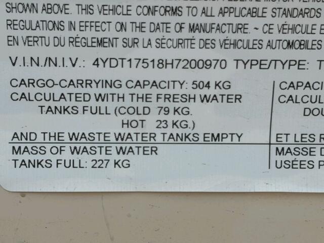 4YDT17518H7200970 - 2017 KEYSTONE HIDEOUTM15 TAN photo 10