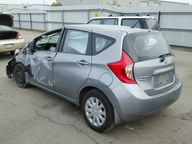 3N1CE2CP9FL350289 - 2015 NISSAN VERSA NOTE GRAY photo 3