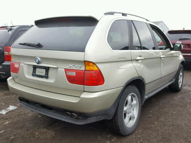 WBAFB33531LH19739 - 2001 BMW X5 4.4I BEIGE photo 4