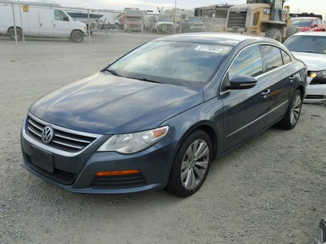 WVWMP7AN1BE719375 - 2011 VOLKSWAGEN CC SPORT GRAY photo 2