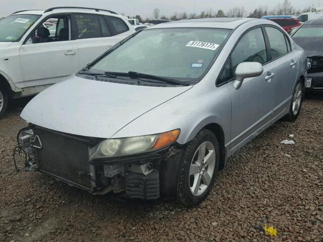 1HGFA16828L059430 - 2008 HONDA CIVIC EX SILVER photo 2