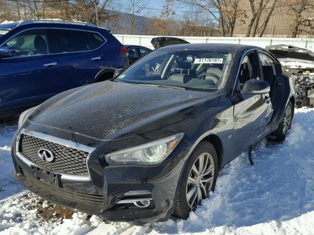 JN1CV7AR6HM681941 - 2017 INFINITI Q50 BASE BLACK photo 2