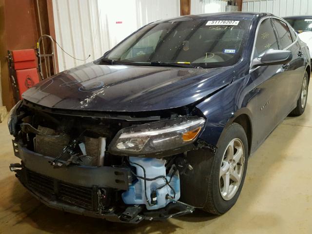 1G1ZB5ST2HF105579 - 2017 CHEVROLET MALIBU LS BLUE photo 2
