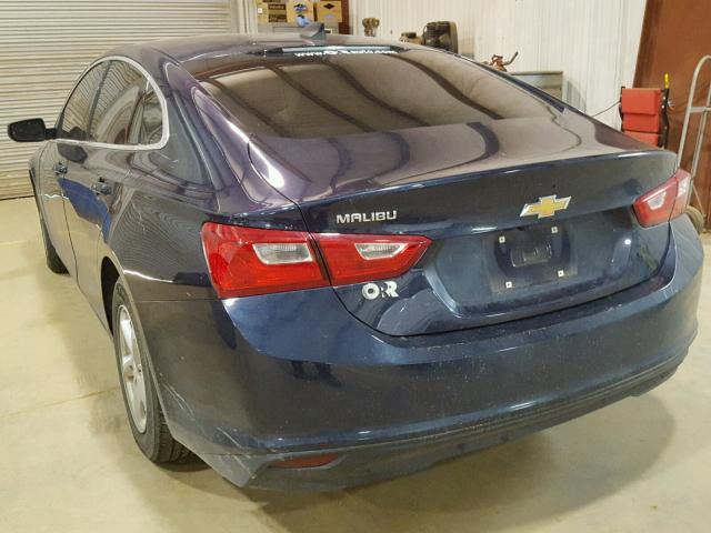 1G1ZB5ST2HF105579 - 2017 CHEVROLET MALIBU LS BLUE photo 3