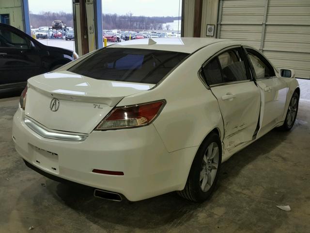 19UUA8F56DA001252 - 2013 ACURA TL TECH WHITE photo 4