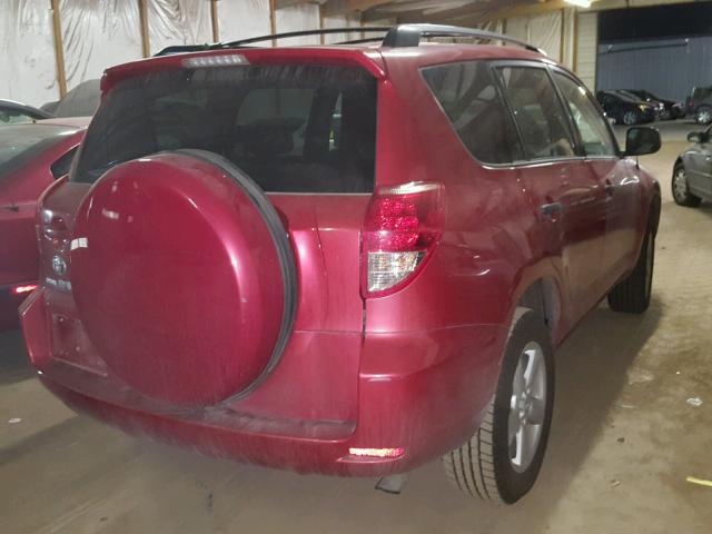 JTMZD35V285099453 - 2008 TOYOTA RAV4 RED photo 4