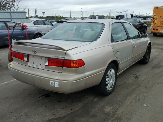 4T1BG22KX1U827279 - 2001 TOYOTA CAMRY CE BEIGE photo 4