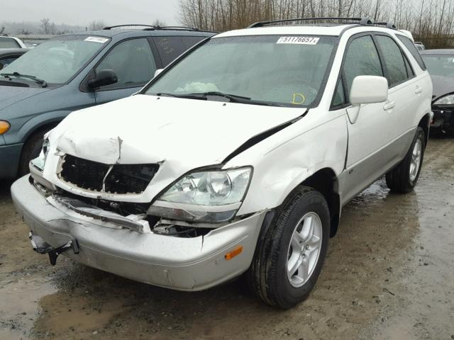 JTJHF10U930300356 - 2003 LEXUS RX 300 WHITE photo 2