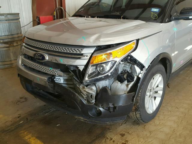 1FM5K7D81DGC38831 - 2013 FORD EXPLORER X SILVER photo 9