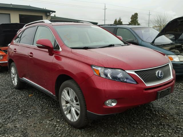 JTJBC1BAXA2011828 - 2010 LEXUS RX 450 RED photo 1