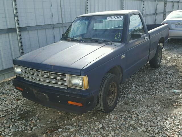 1GCCS14E8H8144198 - 1987 CHEVROLET S TRUCK S1 BLUE photo 2