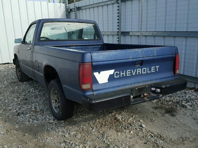 1GCCS14E8H8144198 - 1987 CHEVROLET S TRUCK S1 BLUE photo 3