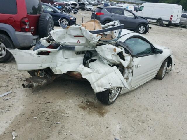 4A3AC84H21E165334 - 2001 MITSUBISHI ECLIPSE GT WHITE photo 4