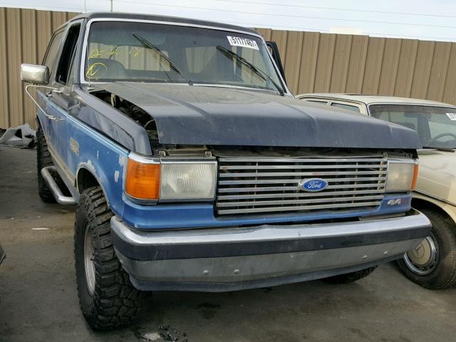 1FMEU15H2KLA03123 - 1989 FORD BRONCO U10 BLUE photo 1