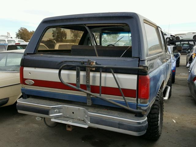 1FMEU15H2KLA03123 - 1989 FORD BRONCO U10 BLUE photo 4