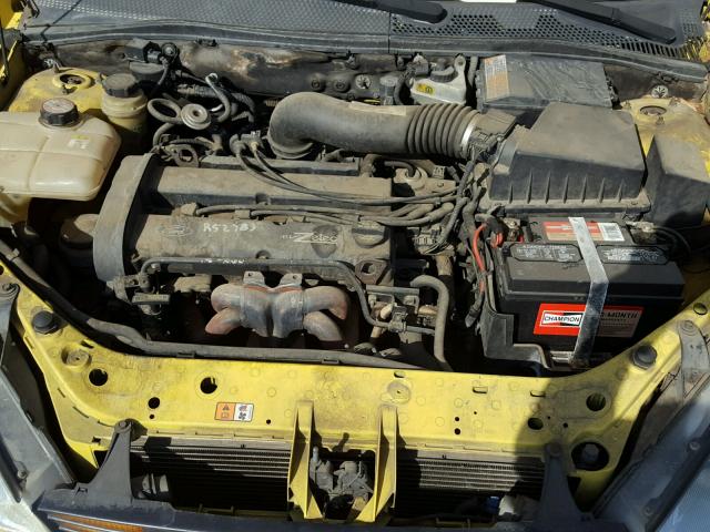 3FAFP31301R248210 - 2001 FORD FOCUS ZX3 YELLOW photo 7