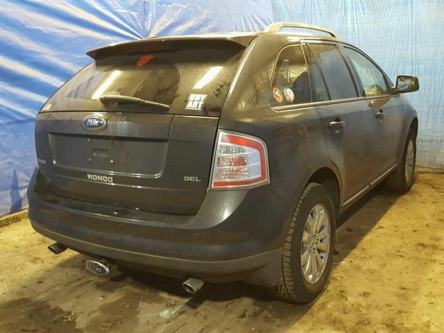 2FMDK38C87BA25387 - 2007 FORD EDGE SEL BLACK photo 4