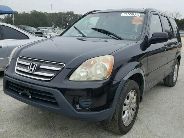 JHLRD78996C022807 - 2006 HONDA CR-V SE BLACK photo 2