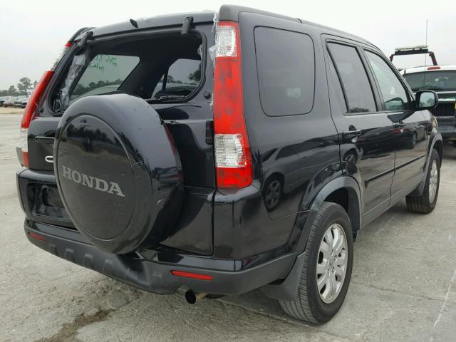 JHLRD78996C022807 - 2006 HONDA CR-V SE BLACK photo 4