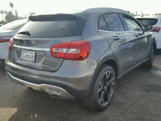 WDCTG4EBXJJ447211 - 2018 MERCEDES-BENZ GLA 250 GRAY photo 4