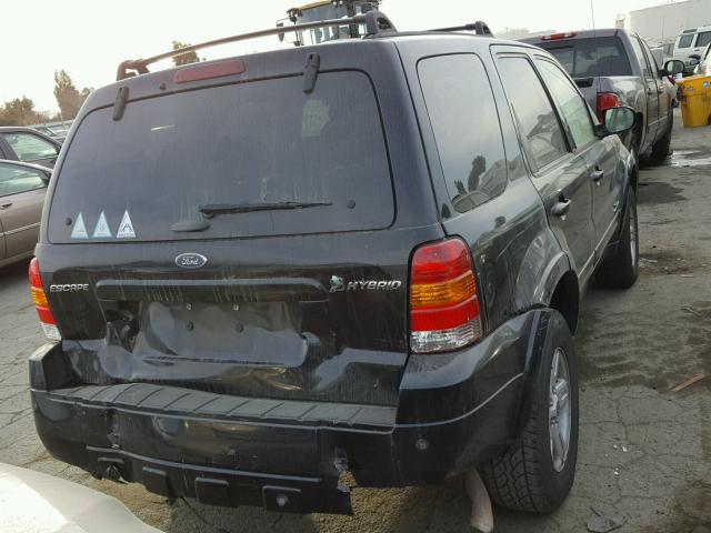 1FMYU95H76KC55361 - 2006 FORD ESCAPE HEV BLACK photo 4