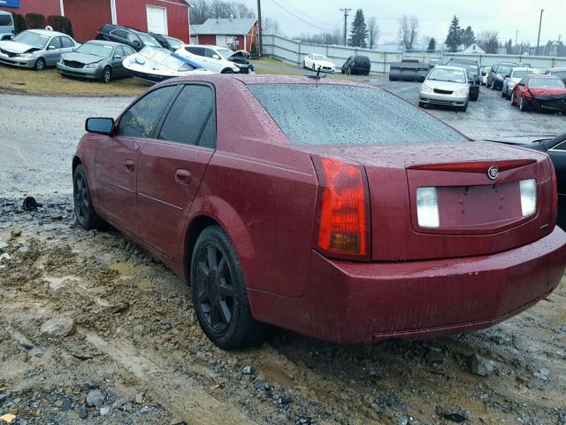 1G6DP567750173118 - 2005 CADILLAC CTS HI FEA MAROON photo 3