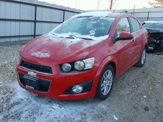 1G1JC5SH3C4148709 - 2012 CHEVROLET SONIC LT RED photo 2