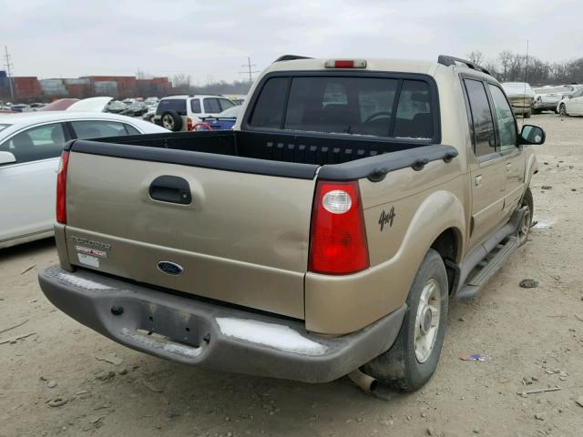 1FMZU77E51UA52090 - 2001 FORD EXPLORER S GOLD photo 4