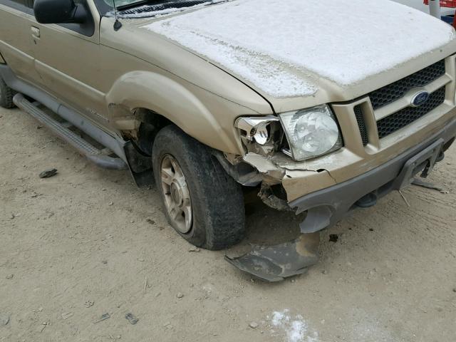 1FMZU77E51UA52090 - 2001 FORD EXPLORER S GOLD photo 9