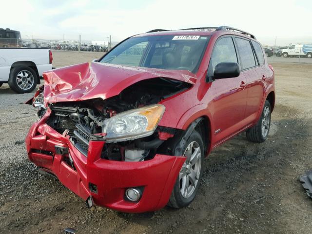 JTMWF4DV8AD023123 - 2010 TOYOTA RAV4 SPORT RED photo 2