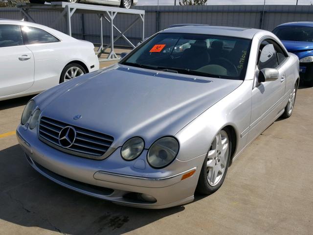 WDBPJ75J02A030536 - 2002 MERCEDES-BENZ CL 500 SILVER photo 2