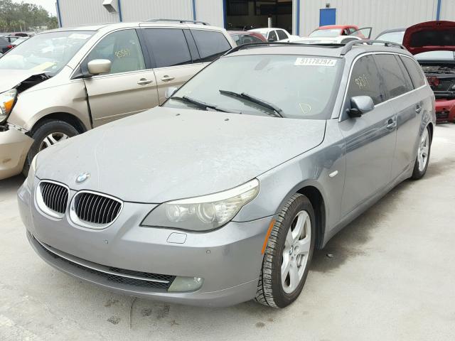 WBAPT73508CX00355 - 2008 BMW 535 XI GRAY photo 2