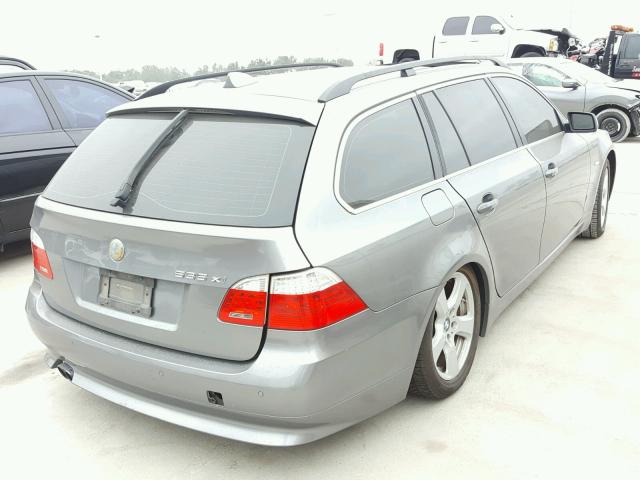 WBAPT73508CX00355 - 2008 BMW 535 XI GRAY photo 4