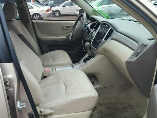 JTEGP21A560091431 - 2006 TOYOTA HIGHLANDER TAN photo 5