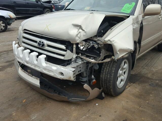 JTEGP21A560091431 - 2006 TOYOTA HIGHLANDER TAN photo 9