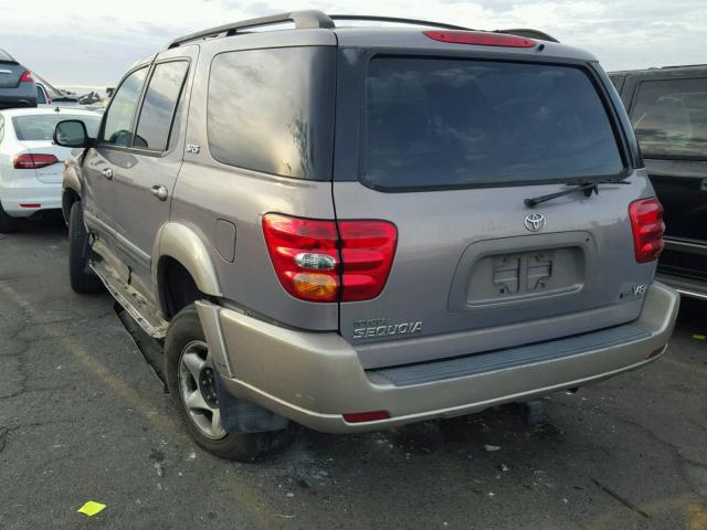 5TDZT34A41S006465 - 2001 TOYOTA SEQUOIA SR SILVER photo 3