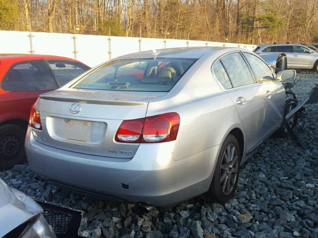 JTHBE96S970009246 - 2007 LEXUS GS 350 SILVER photo 4