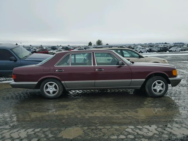 WDBCA39D9HA294388 - 1987 MERCEDES-BENZ 560 SEL MAROON photo 9