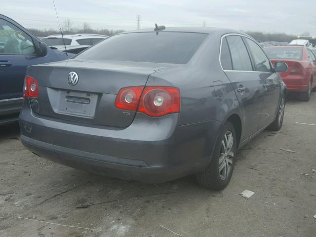 3VWST71K06M723293 - 2006 VOLKSWAGEN JETTA TDI GRAY photo 4