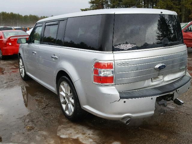 2FMHK6DT5ABB22384 - 2010 FORD FLEX LIMIT SILVER photo 3