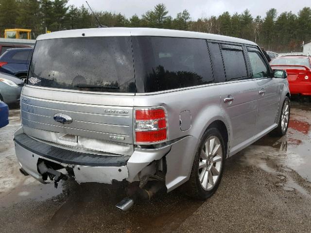 2FMHK6DT5ABB22384 - 2010 FORD FLEX LIMIT SILVER photo 4