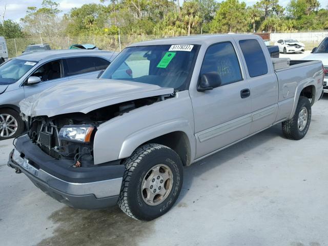 1GCEK19T14E256580 - 2004 CHEVROLET SILVERADO SILVER photo 2