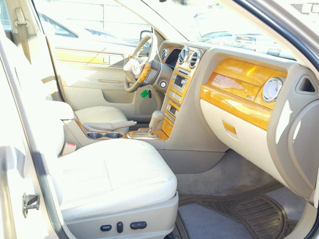 3LNHM26T97R669717 - 2007 LINCOLN MKZ BEIGE photo 5