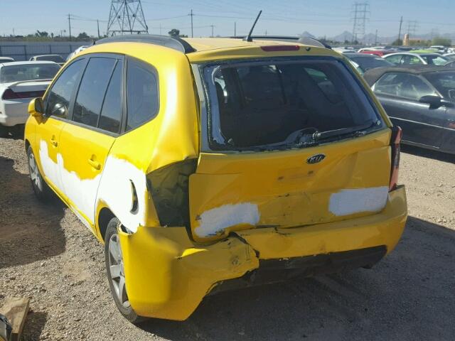 KNAFG525587132294 - 2008 KIA RONDO BASE YELLOW photo 3