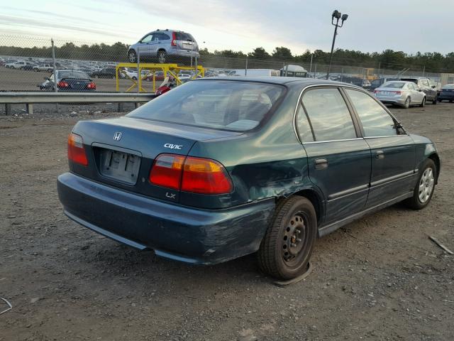 2HGEJ6679XH581919 - 1999 HONDA CIVIC LX GREEN photo 4