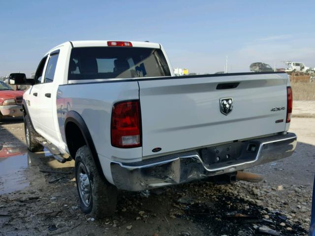 3C6UD5CL7CG272402 - 2012 DODGE RAM 2500 S WHITE photo 3
