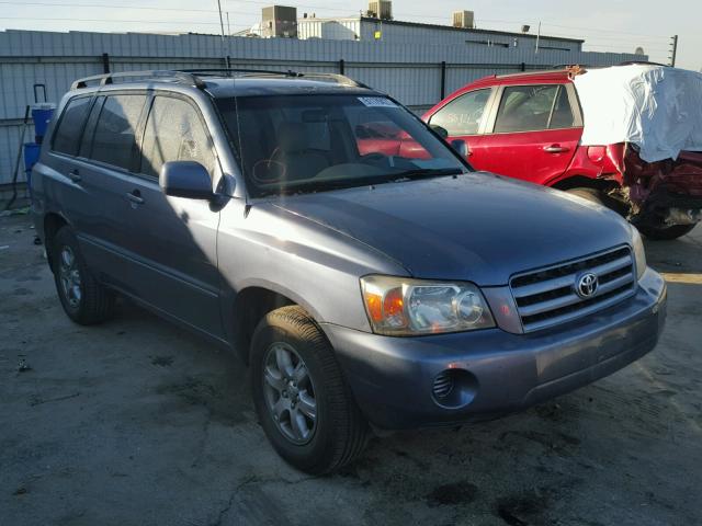 JTEDP21A150088172 - 2005 TOYOTA HIGHLANDER BLUE photo 1